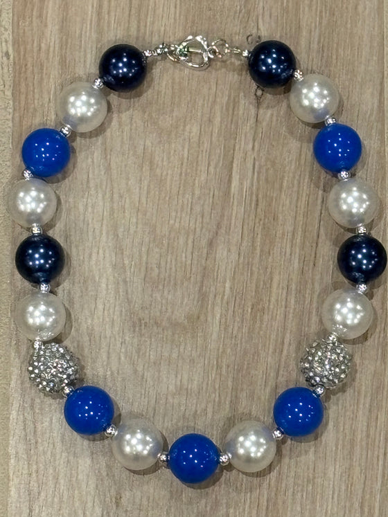 Necklace - Blue/Silver