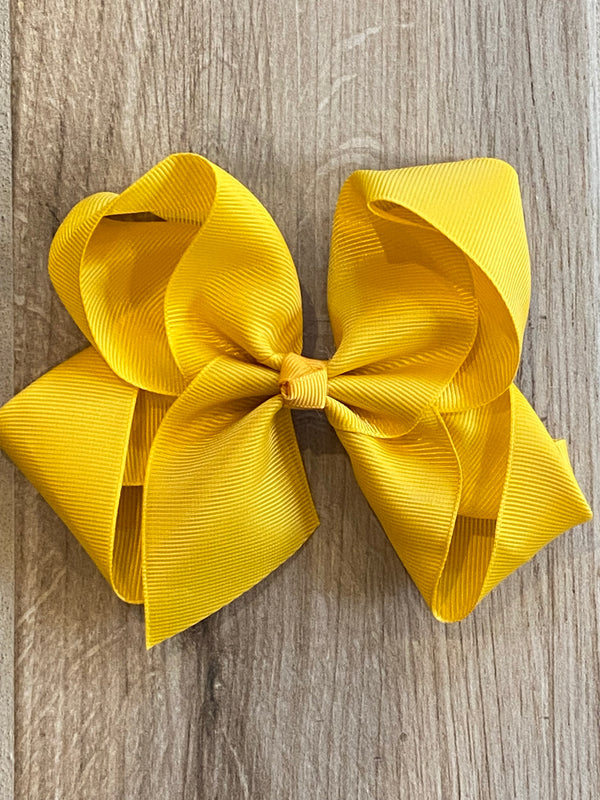 Hair Bow - Mustard