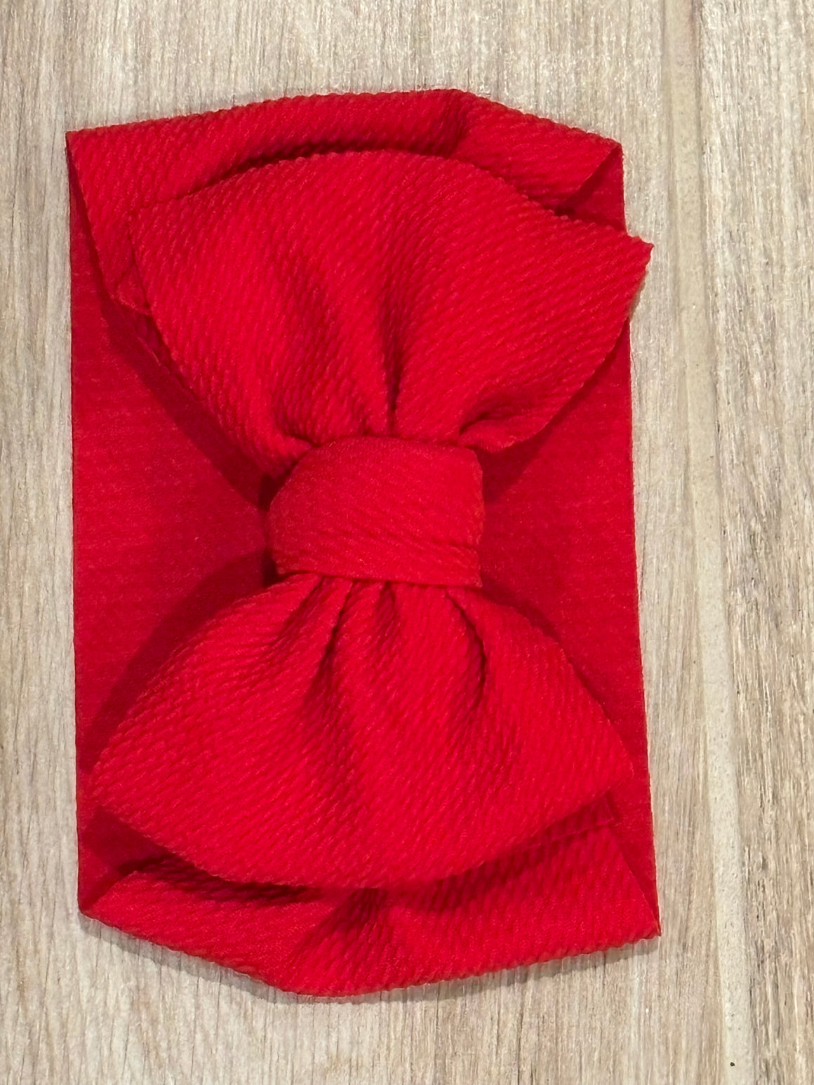 Headband - Waffle Knit Red