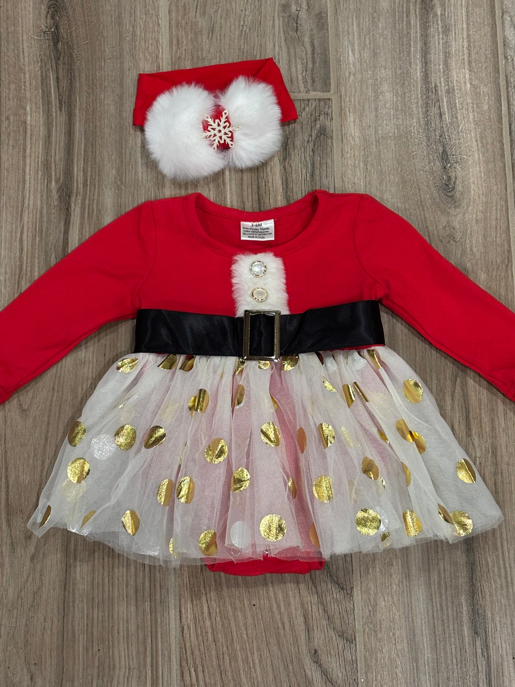 Christmas - Santa Skirted Romper