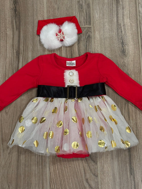 Christmas - Santa Skirted Romper