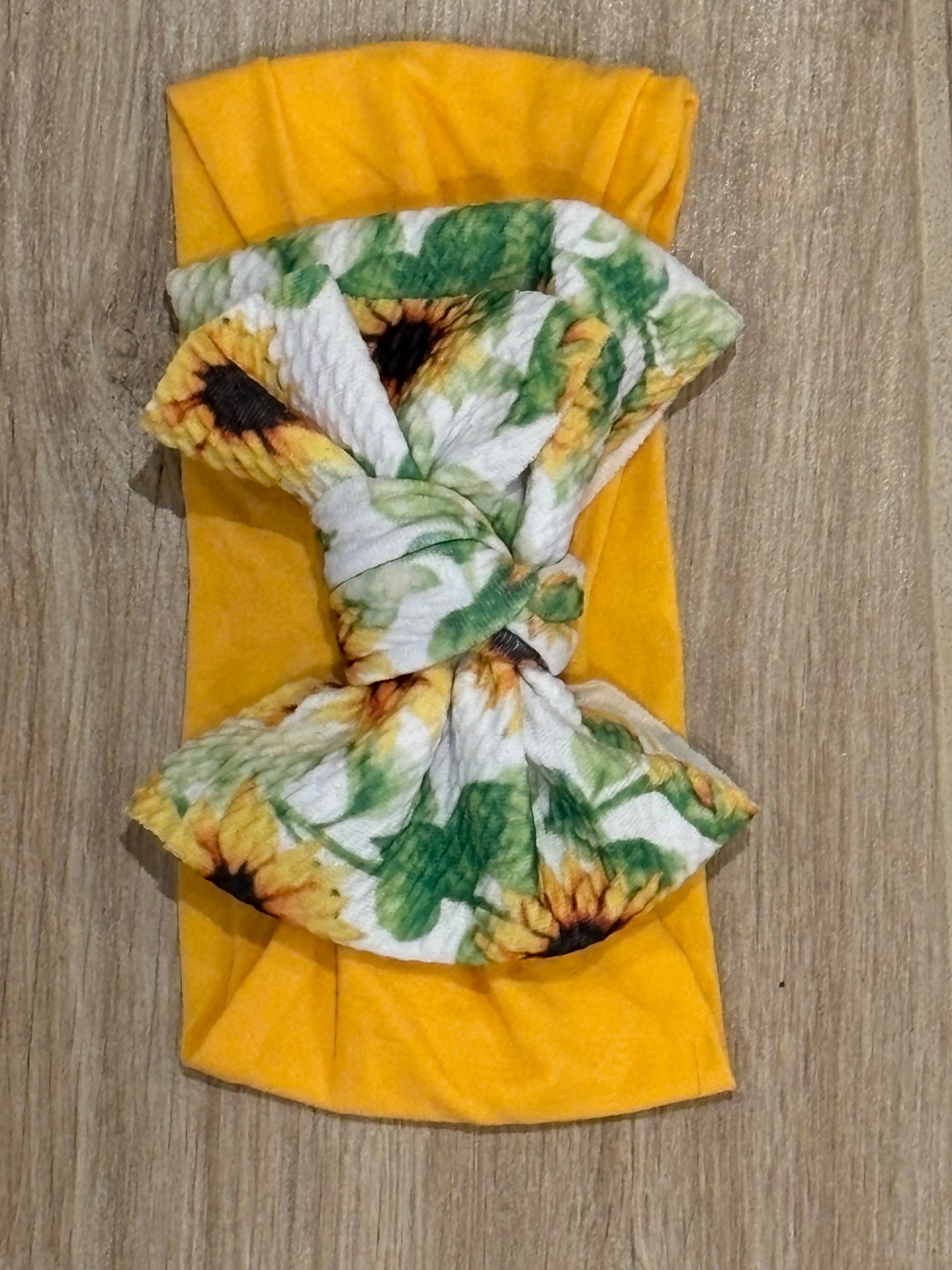 Headband - Sunflower Mustard Nylon
