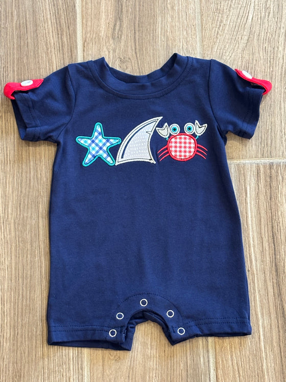 Infant - Seaside Applique Romper