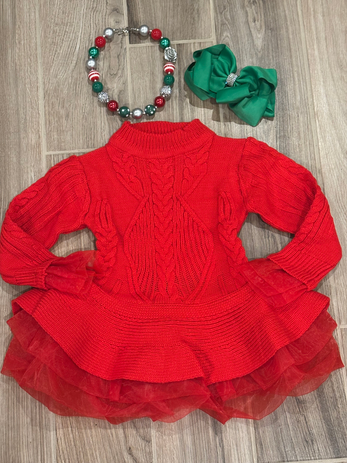 Dress - Red Sweater