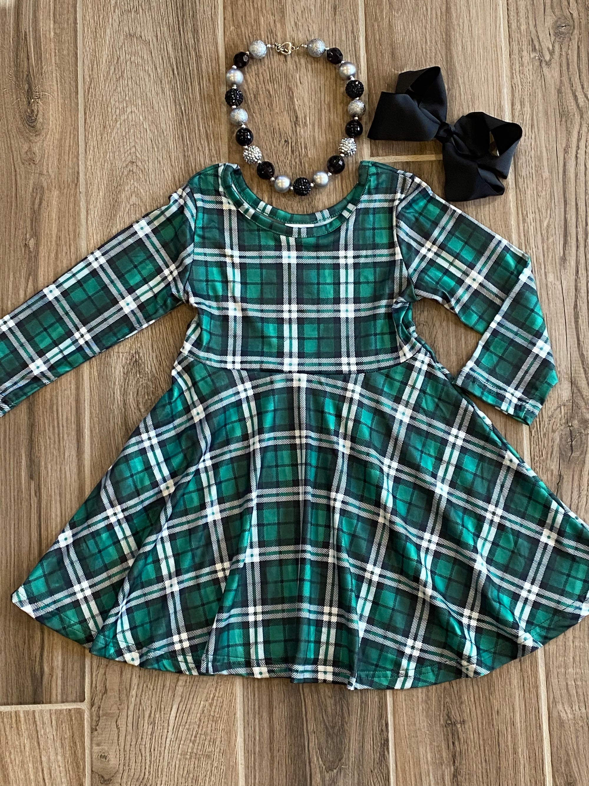 Dress - Green Plaid