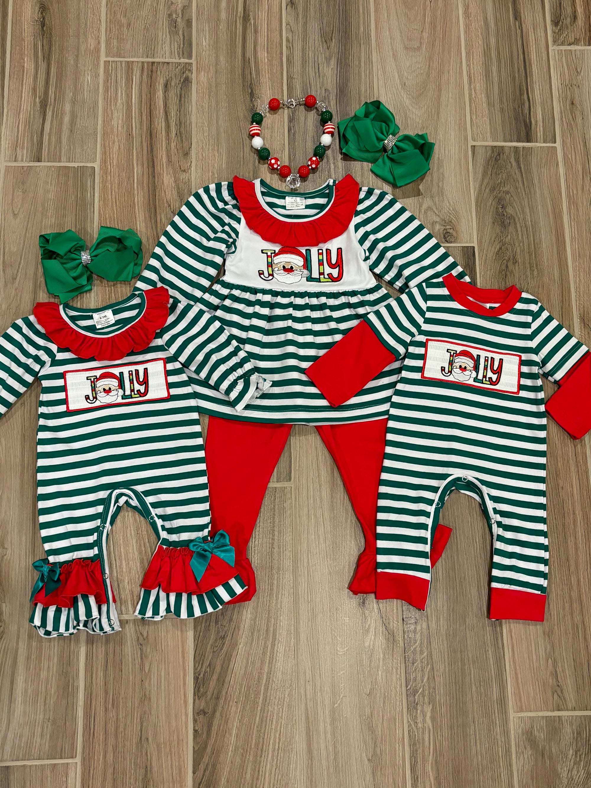 Christmas - Red/Green Jolly (Boy) Romper