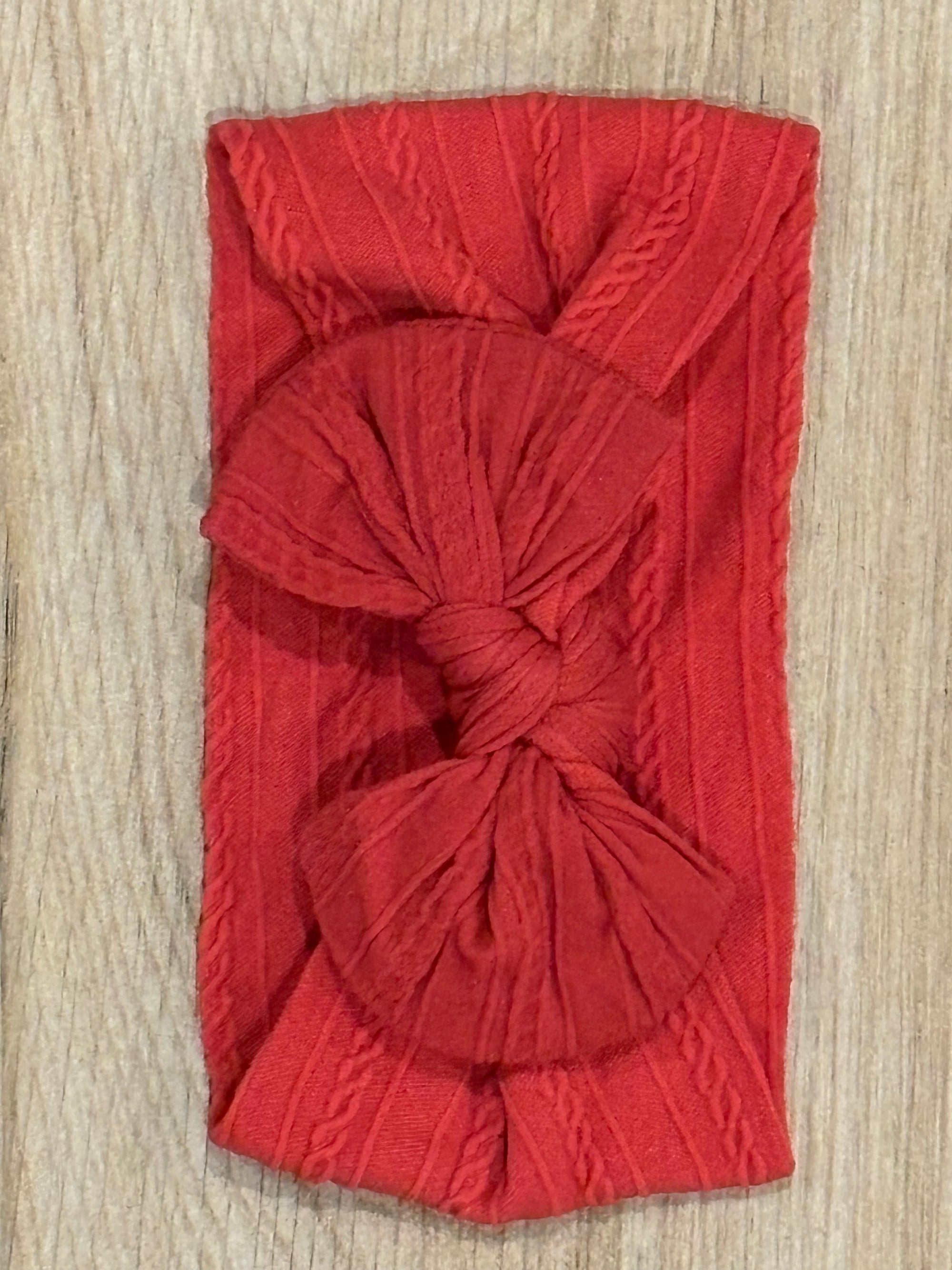 Headband - Red Brick Bow