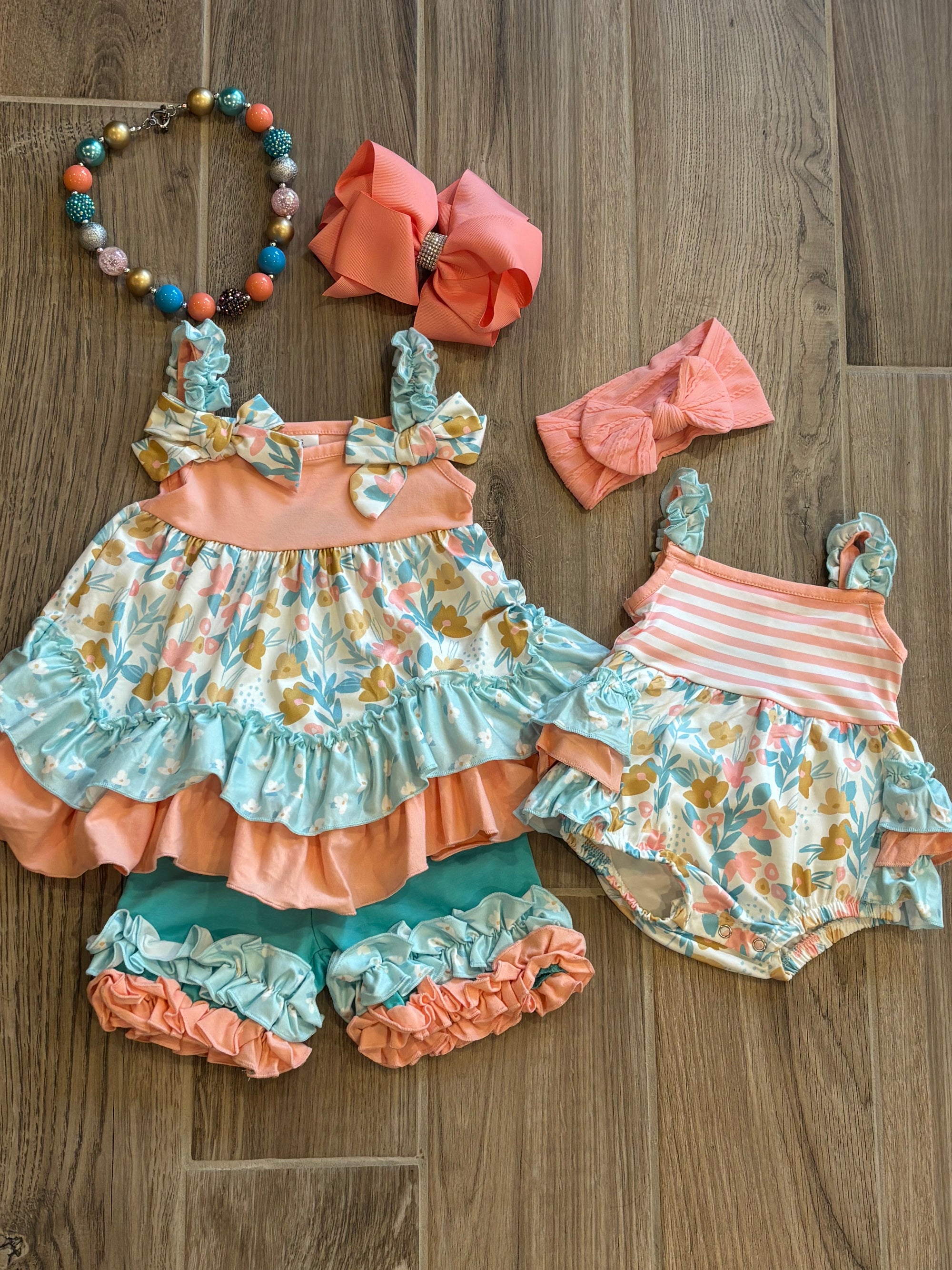 Infant - Tank w/Floral Ruffle Butt