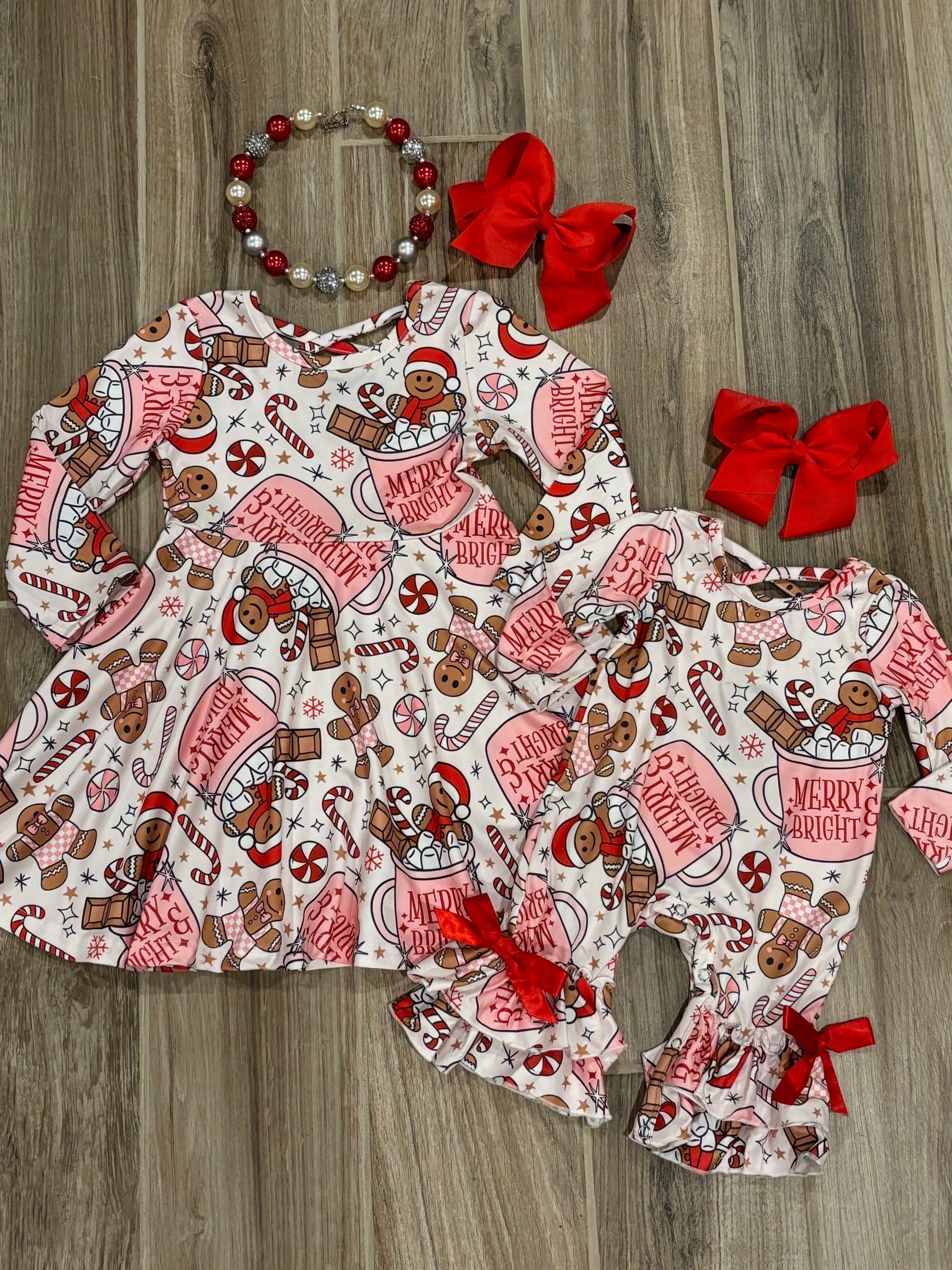 Christmas - Pink Gingerbread Dress