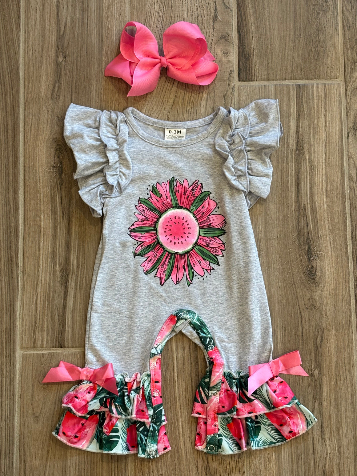 Infant - Sunflower Long Romper