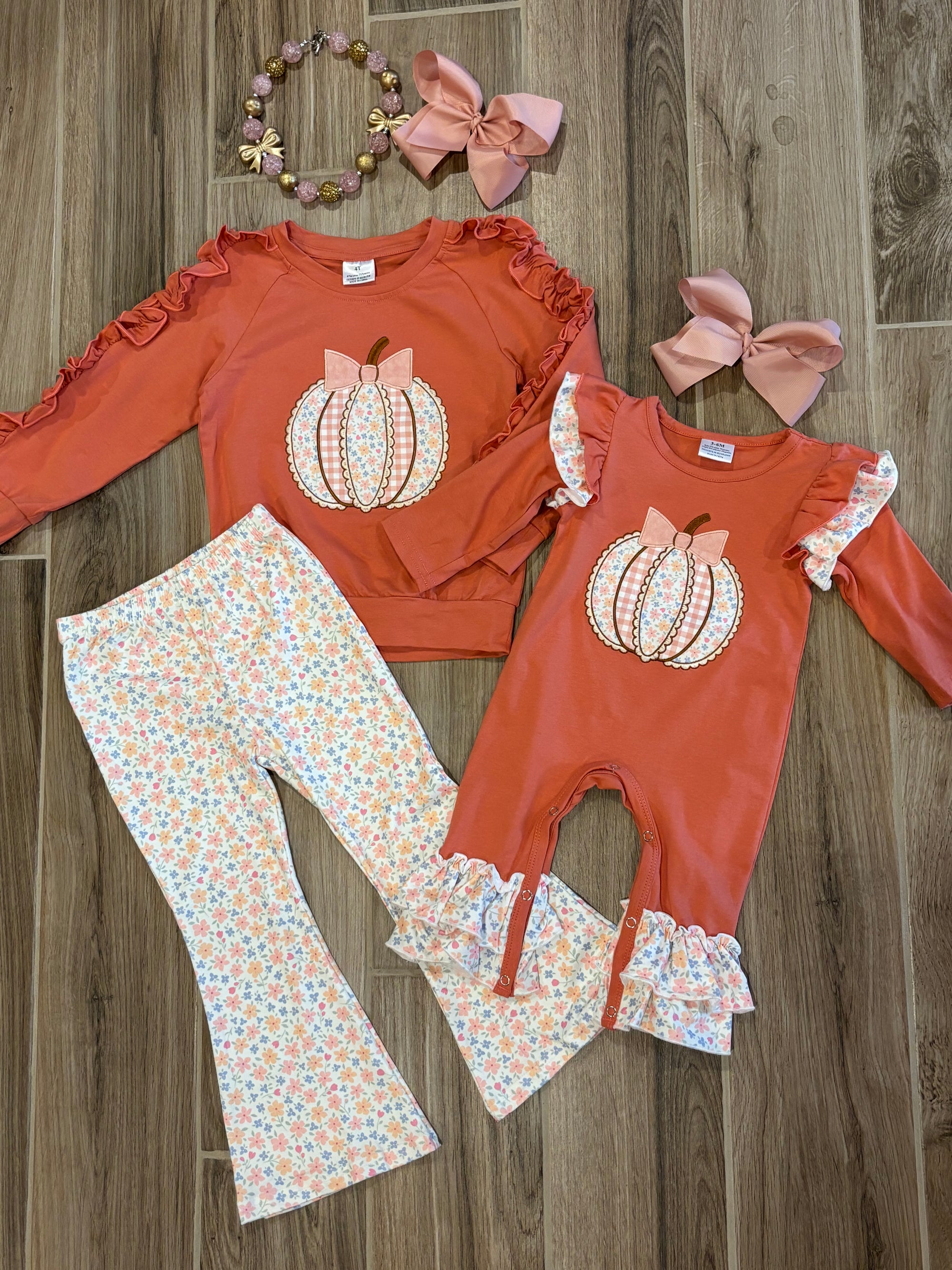 Infant - Coral Pumpkin