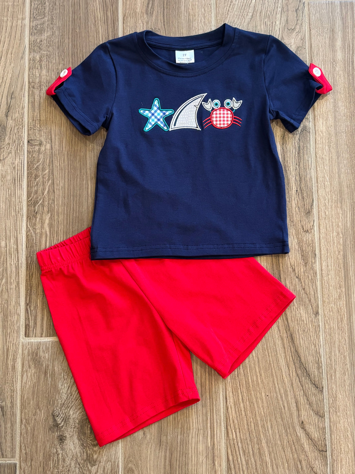 Short Set - Seaside Applique
