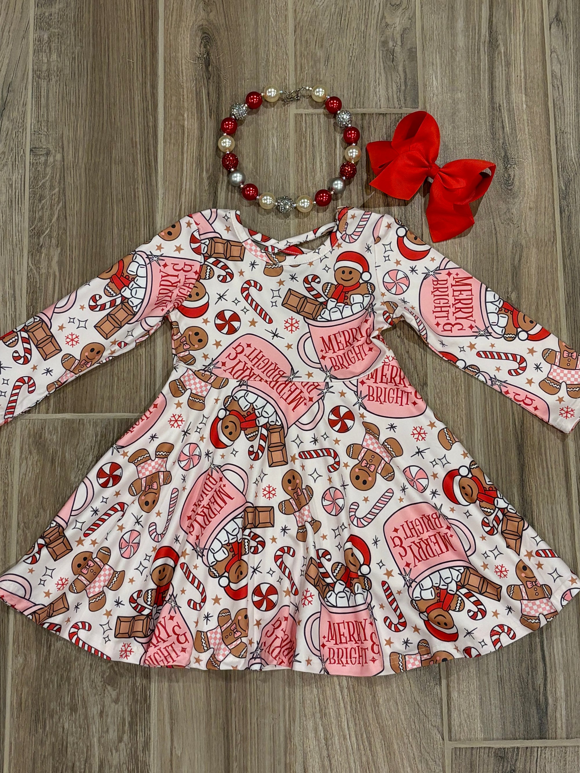 Christmas - Pink Gingerbread Dress