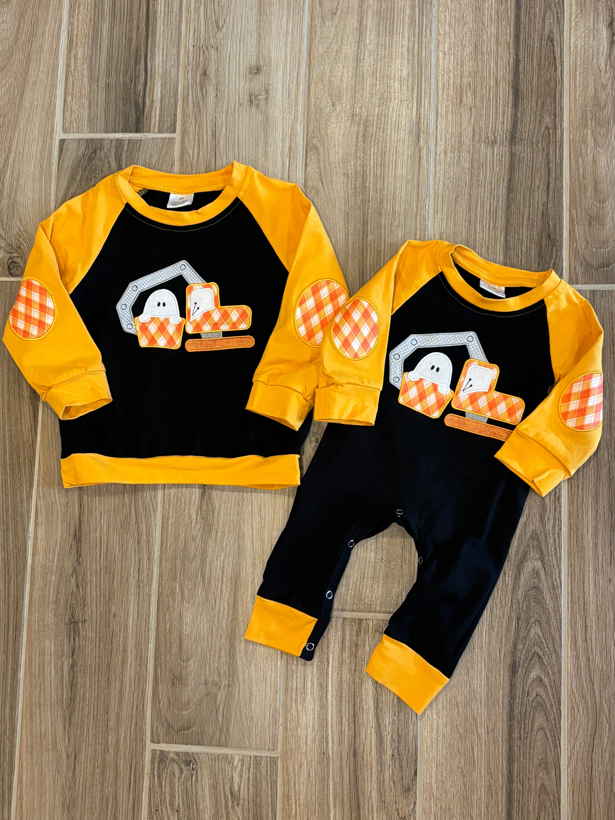 Halloween - Construction Ghost Romper