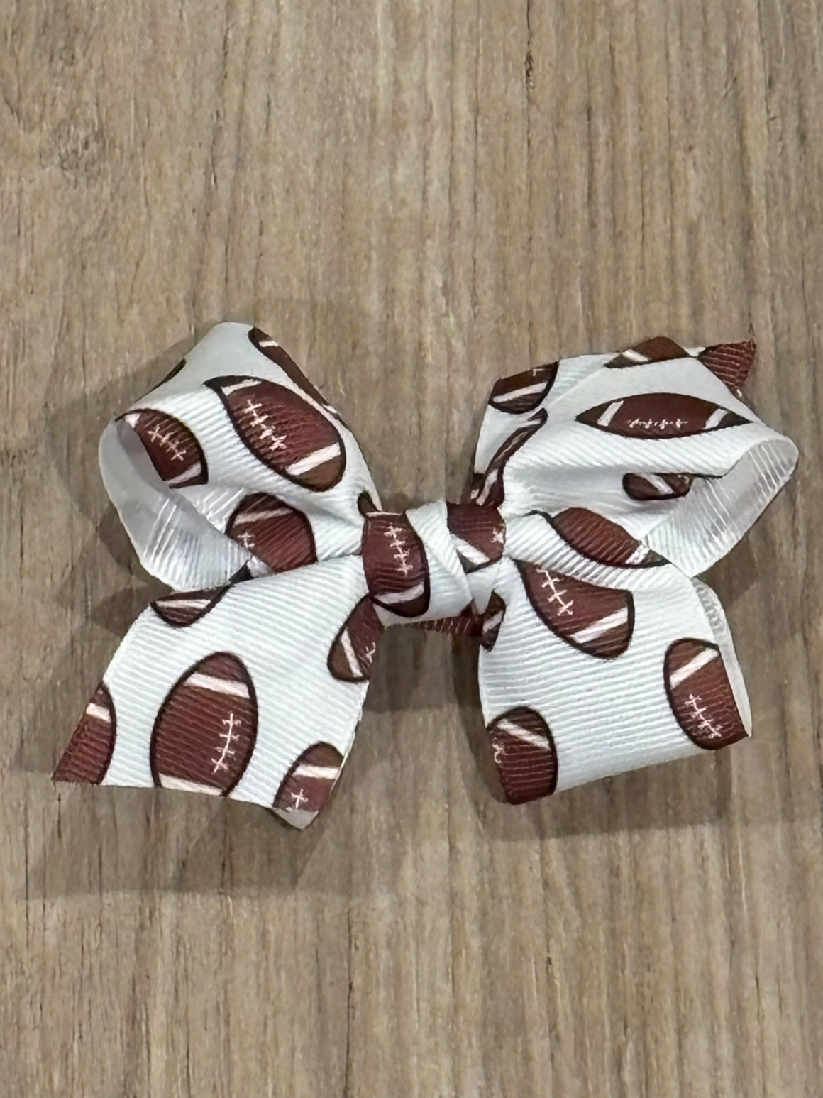 Hair Bow - Football