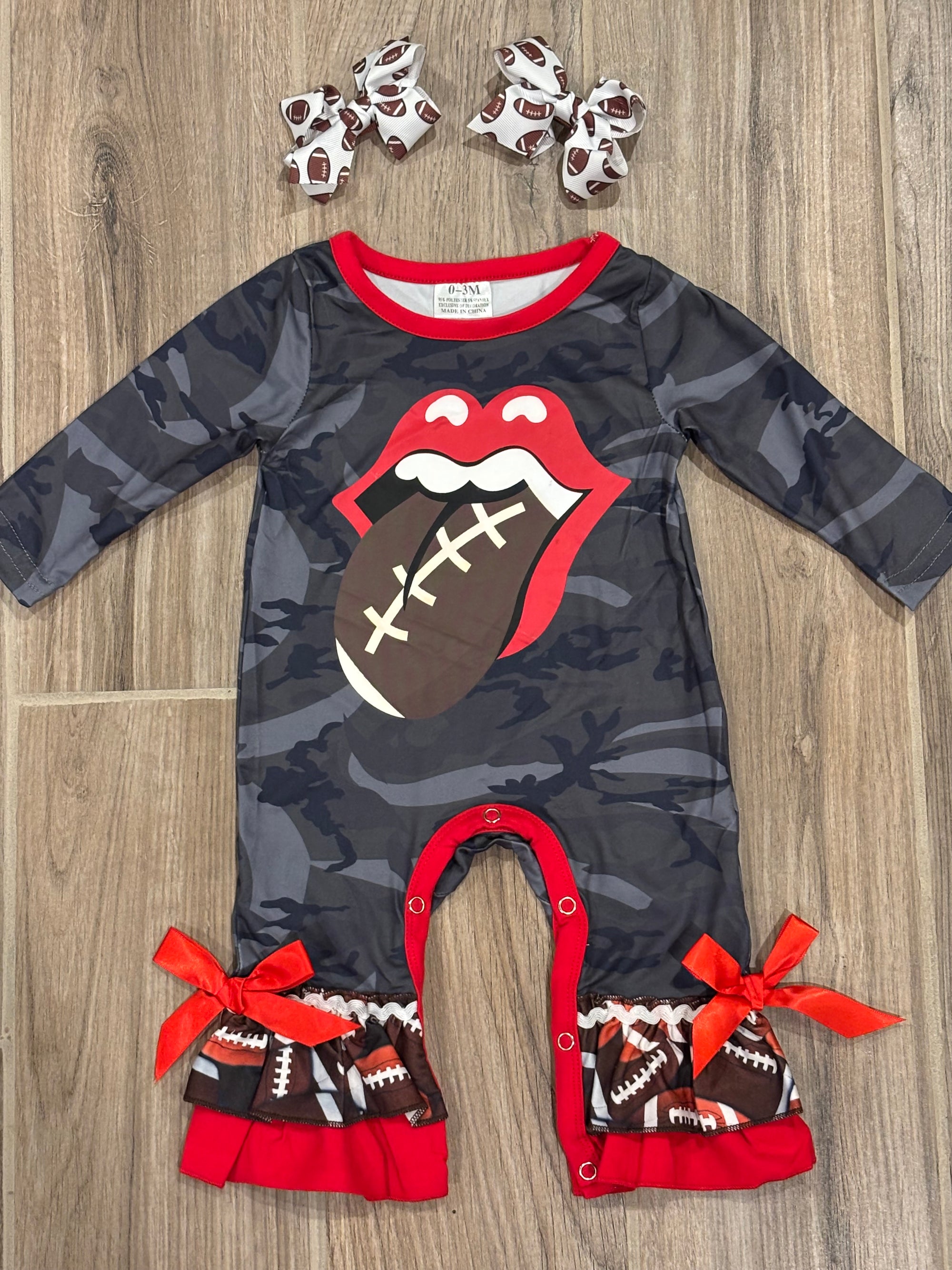 Infant - Football Mouth Ruffle