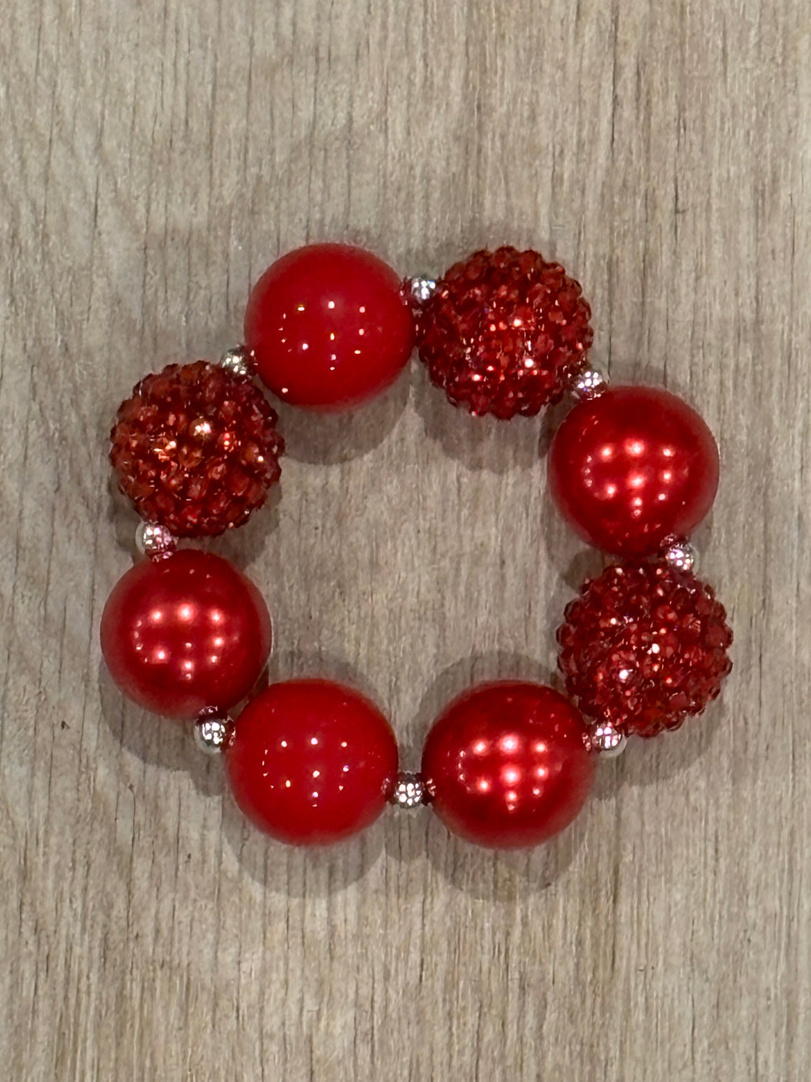 Bracelet - Red Rhinestone