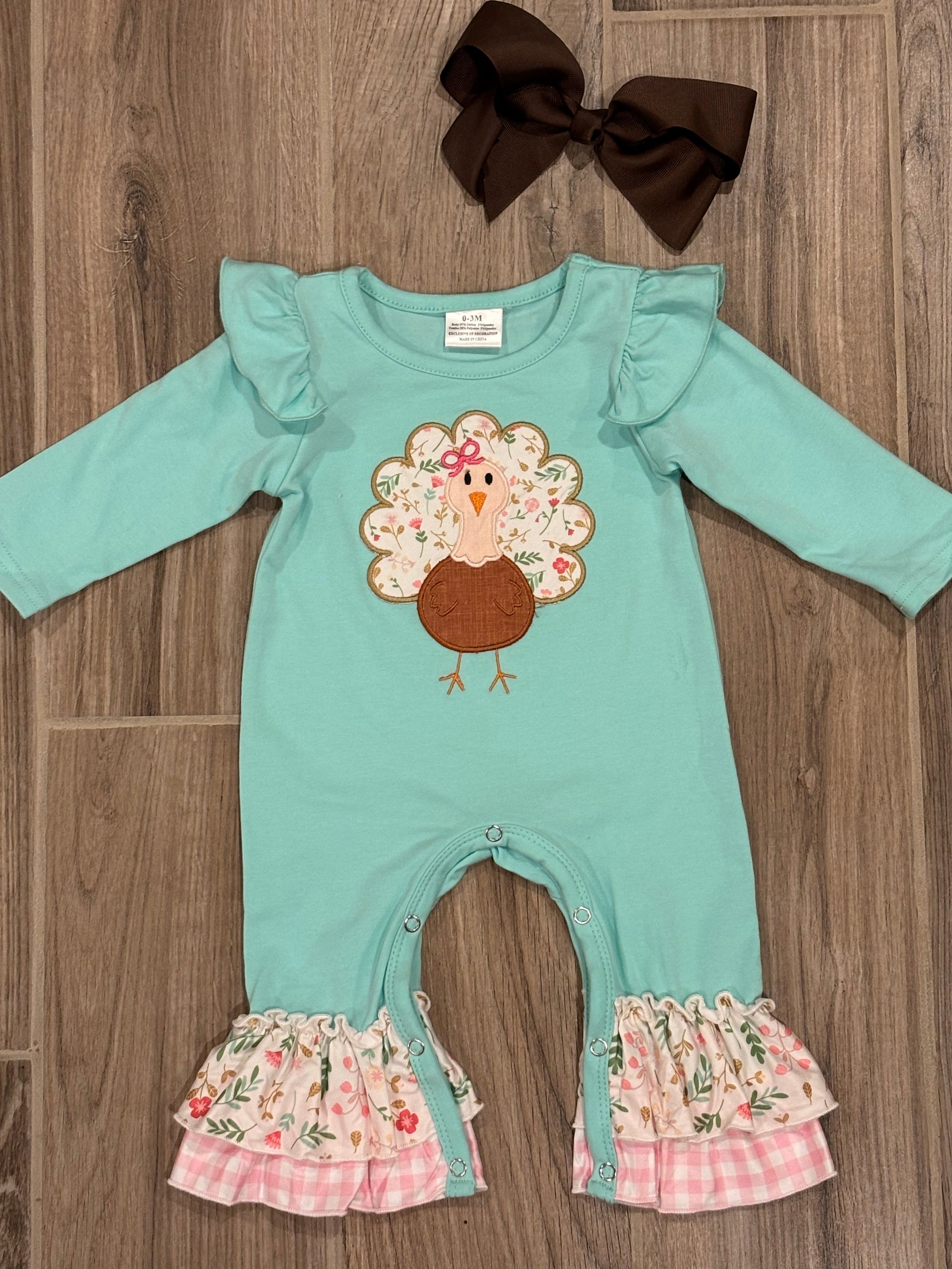 Infant - Turkey Applique Ruffle