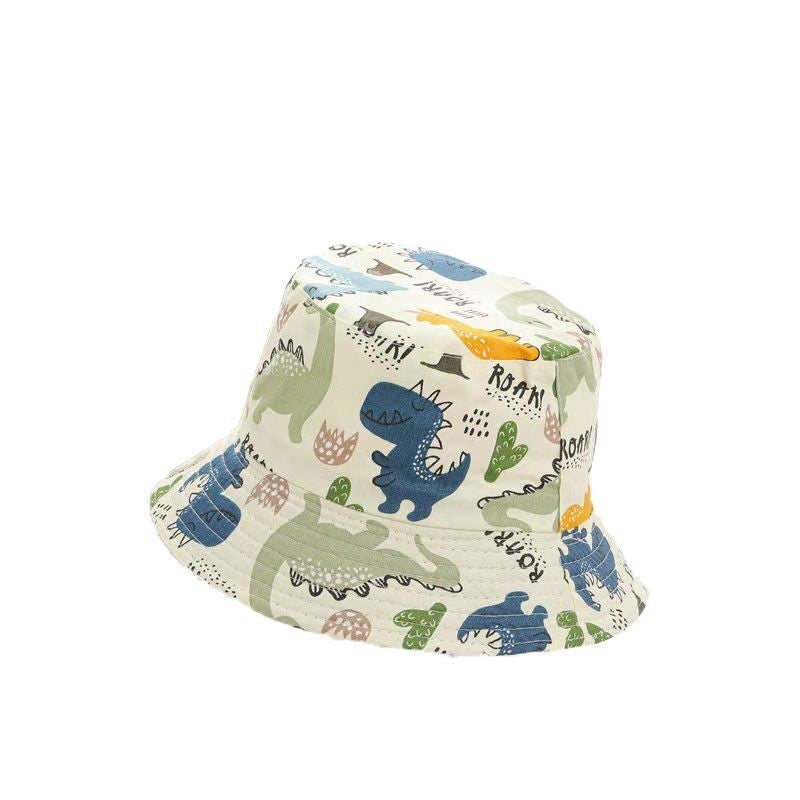 Misc - Sunscreen Bucket Hat - Dinosaur Tan (52cm) 2-3yr