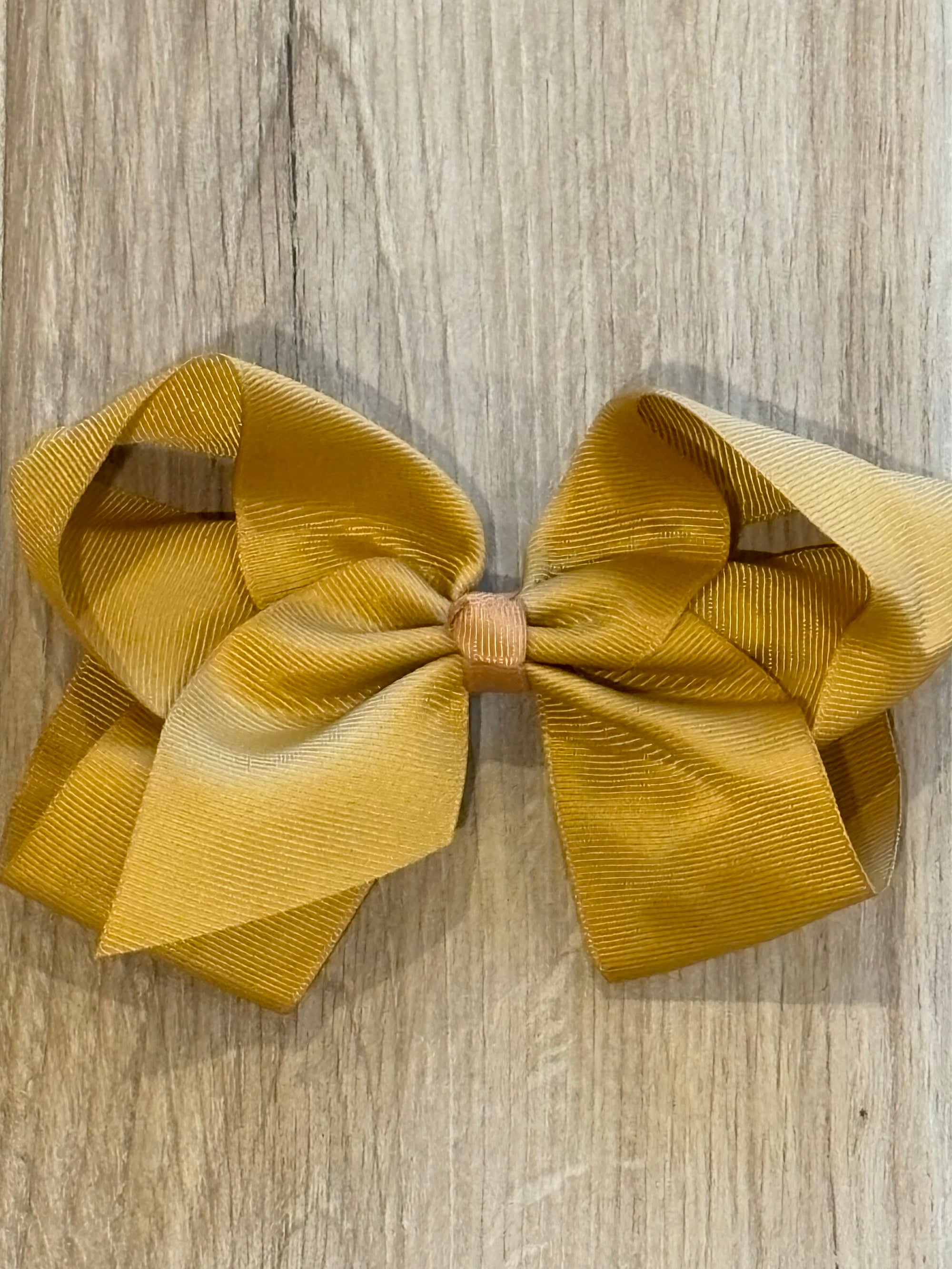 Hair Bow - Gold