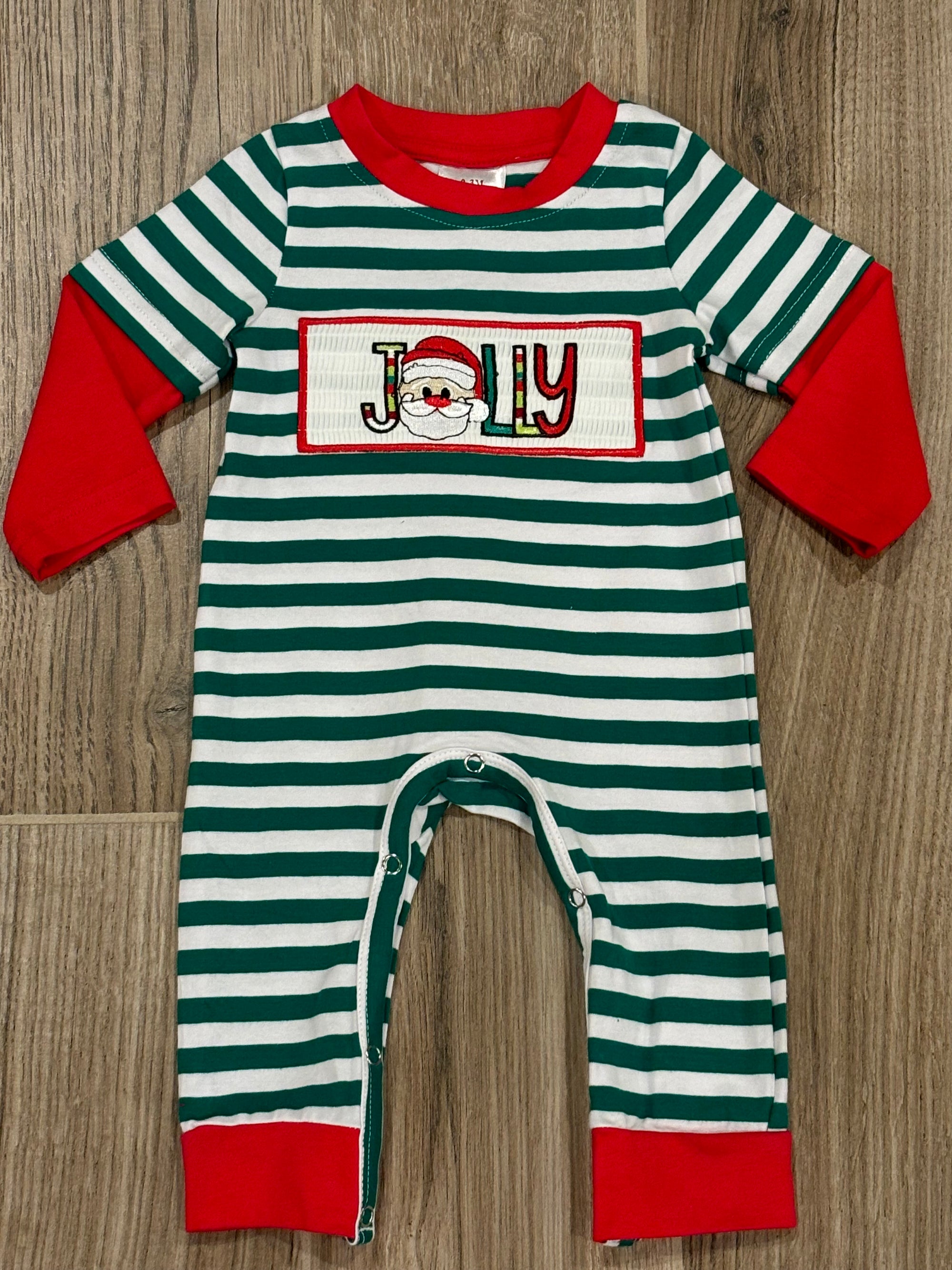 Christmas - Red/Green Jolly (Boy) Romper