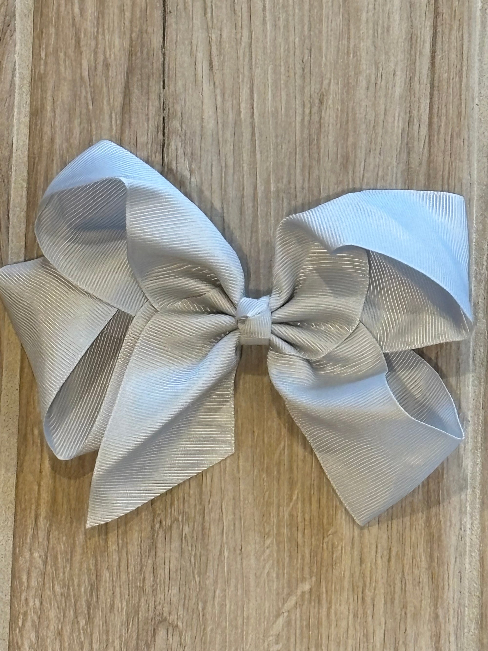 Hair Bow - Silver