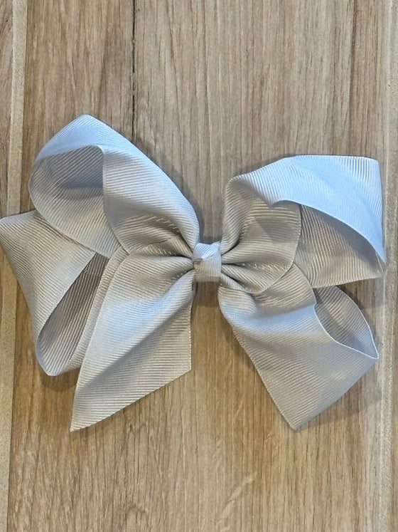 Hair Bow - Silver