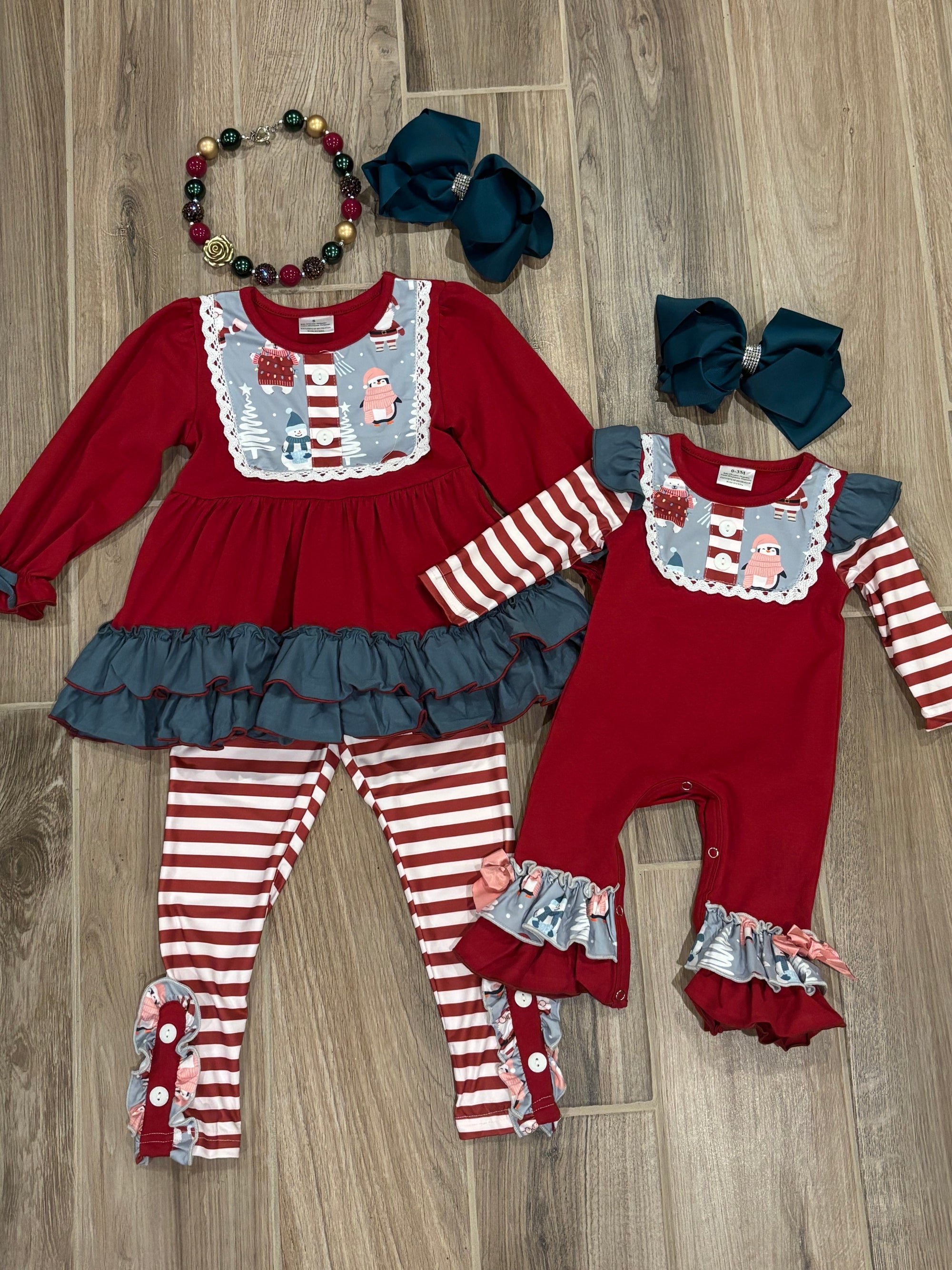 Christmas - Burgundy 2pc