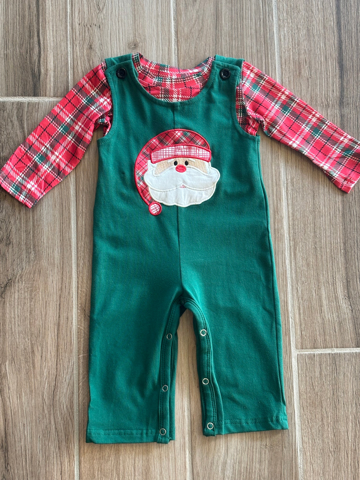 Christmas - Santa Applique 2pc (Boy) Romper