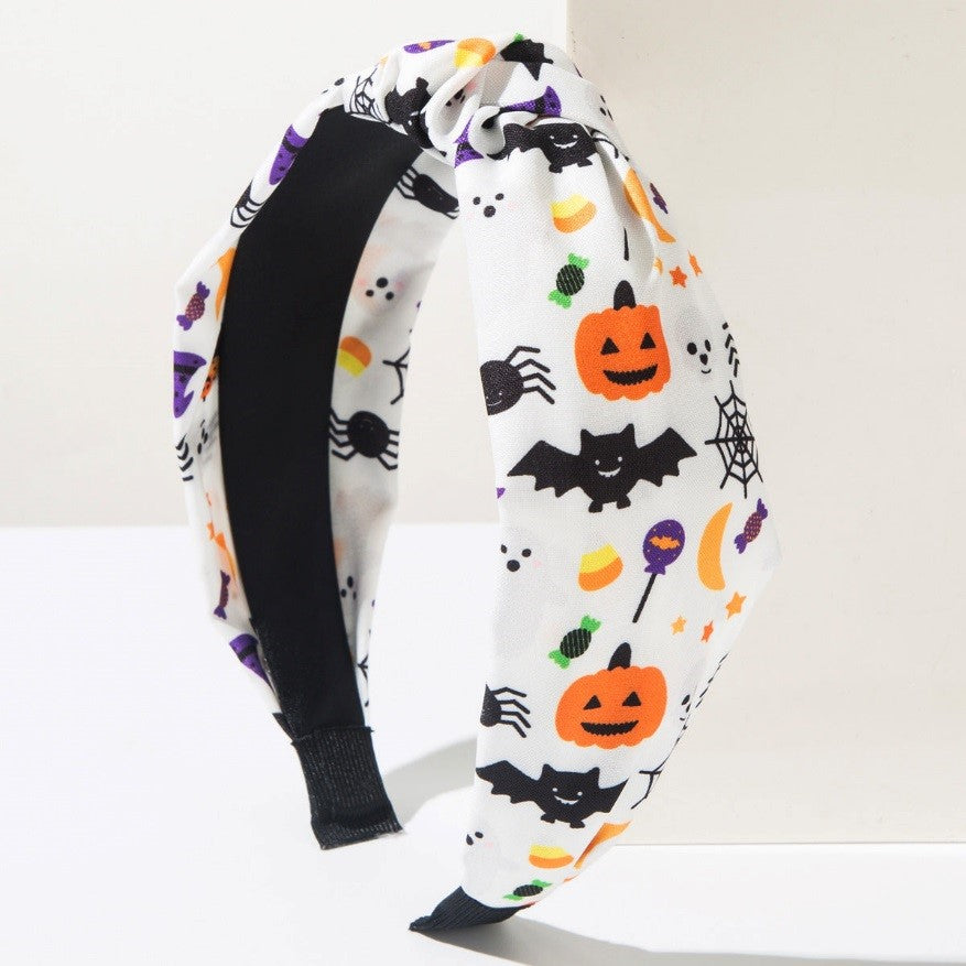 Hard Headband - Halloween White