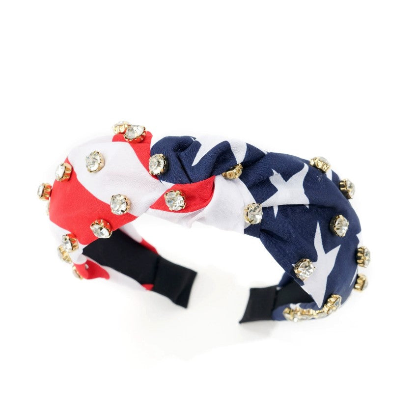 Hard Headband - Stars & Stripes Rhinestone