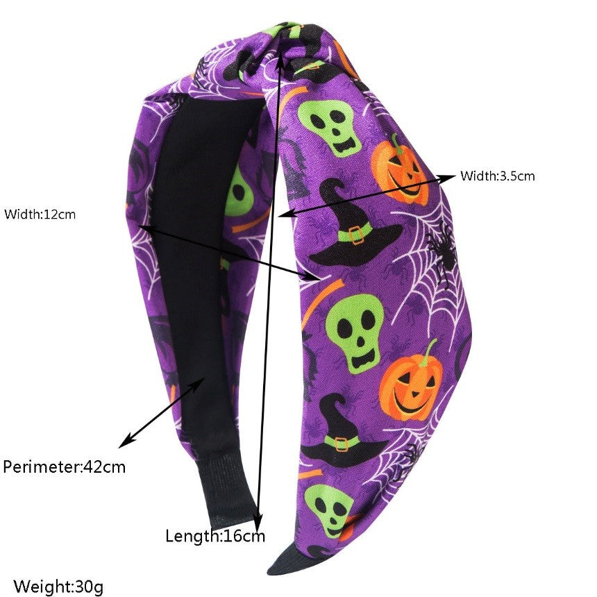 Hard Headband - Halloween Purple