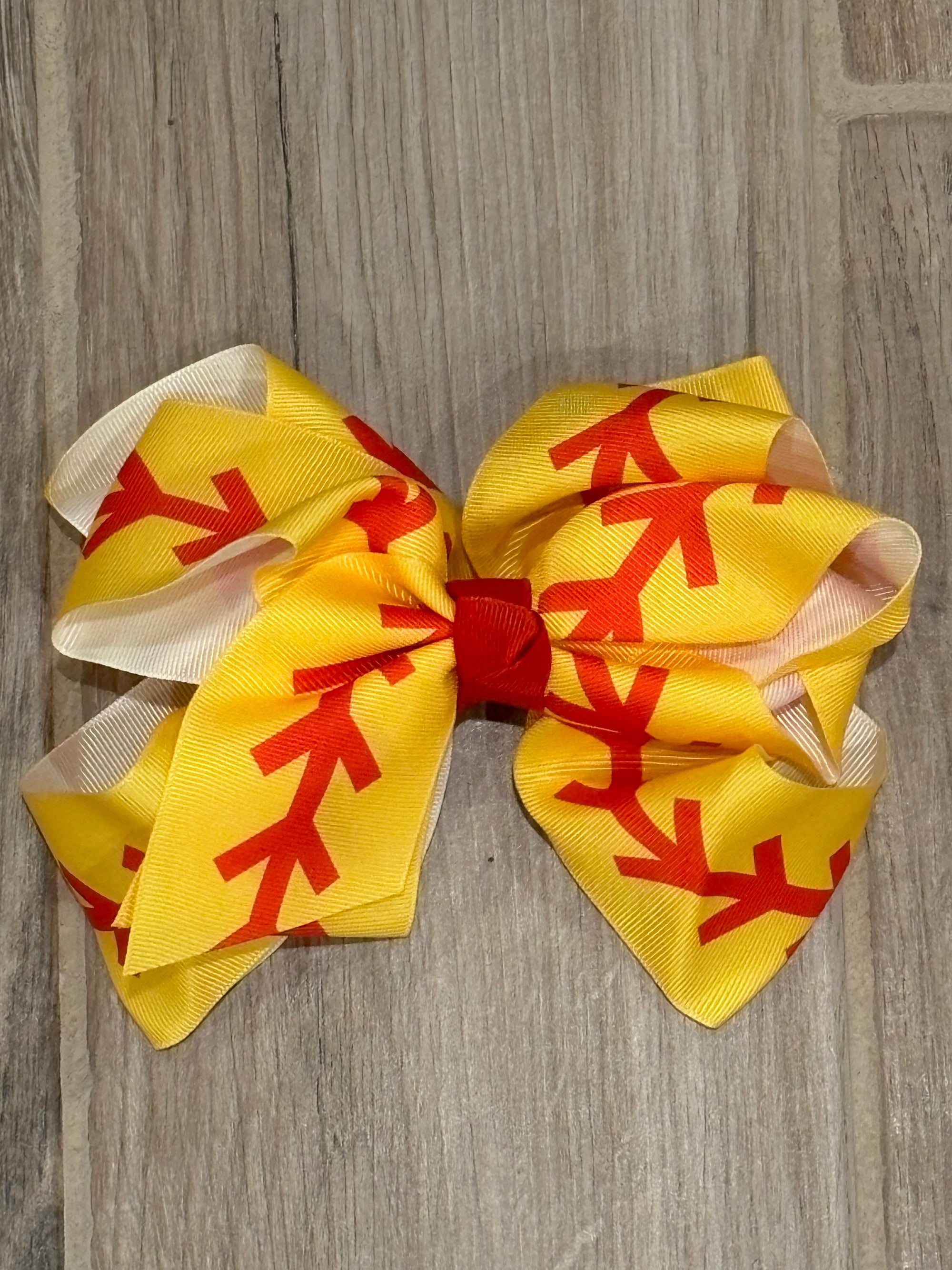 Hair Bow - Softball