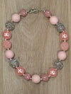 Necklace - Pastel Pink/Silver