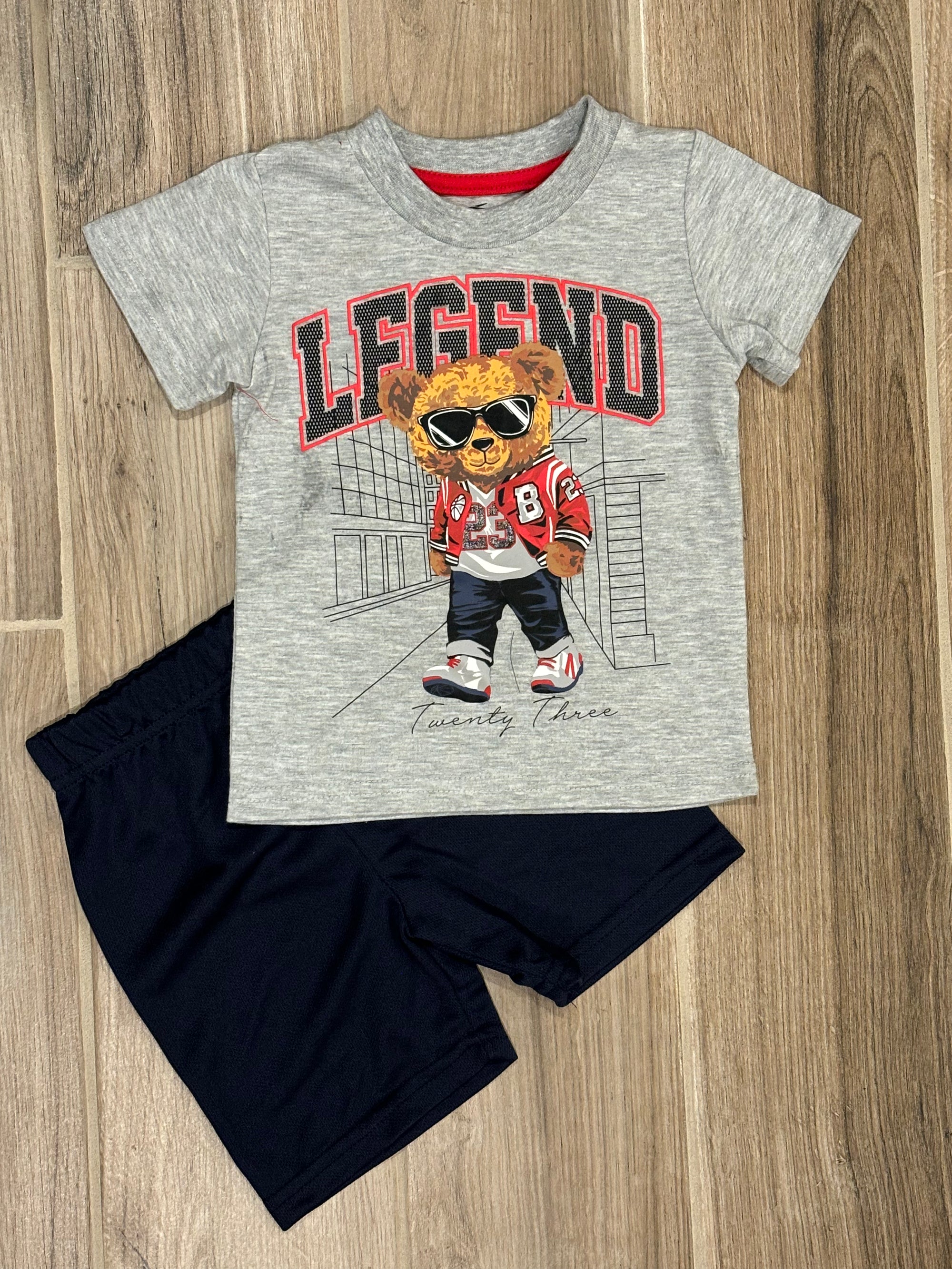 Short Set - Legend Bear Gray/Navy