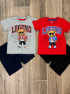 Short Set - Legend Bear Red/Black