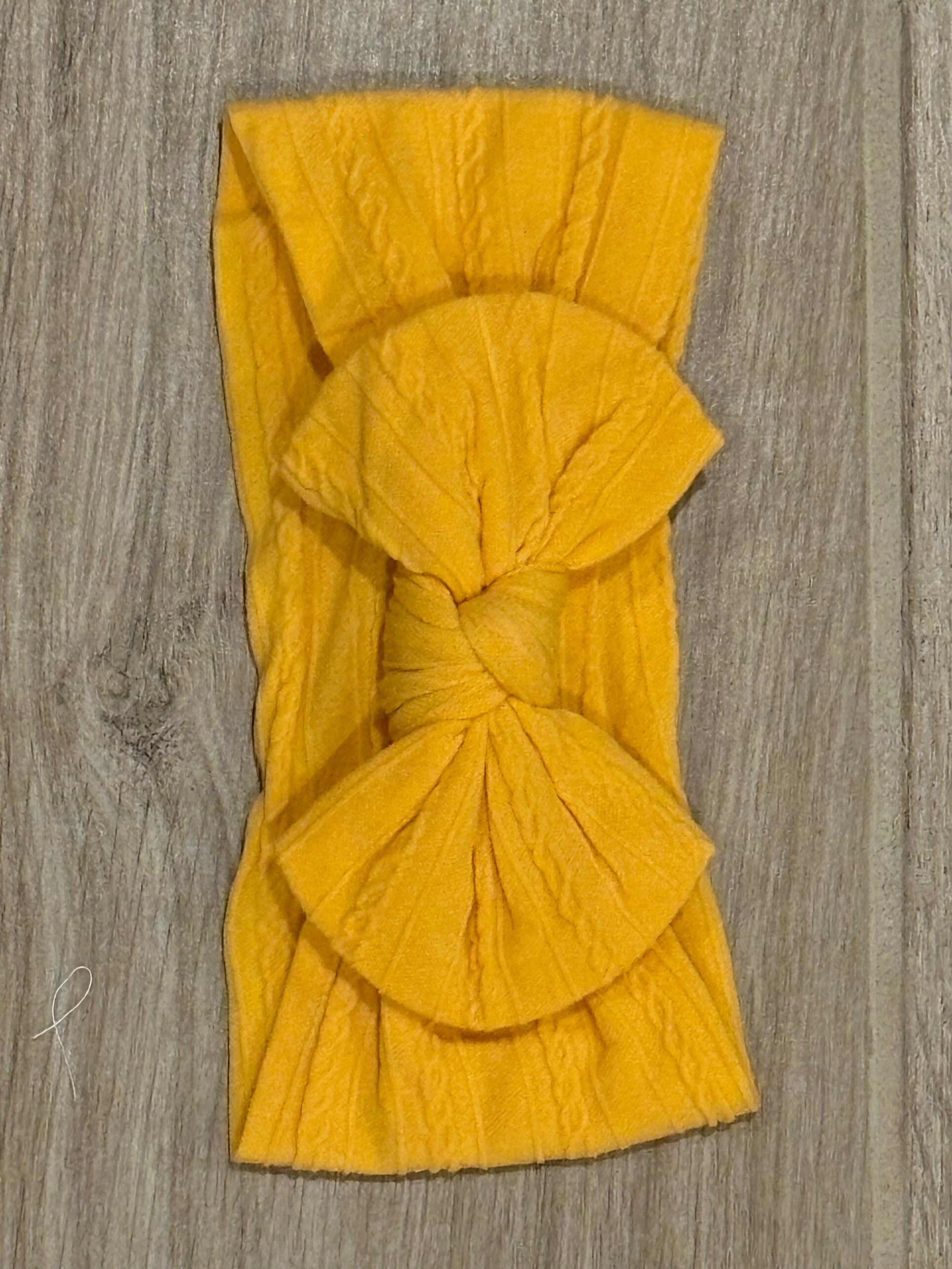 Headband - Mustard Bow