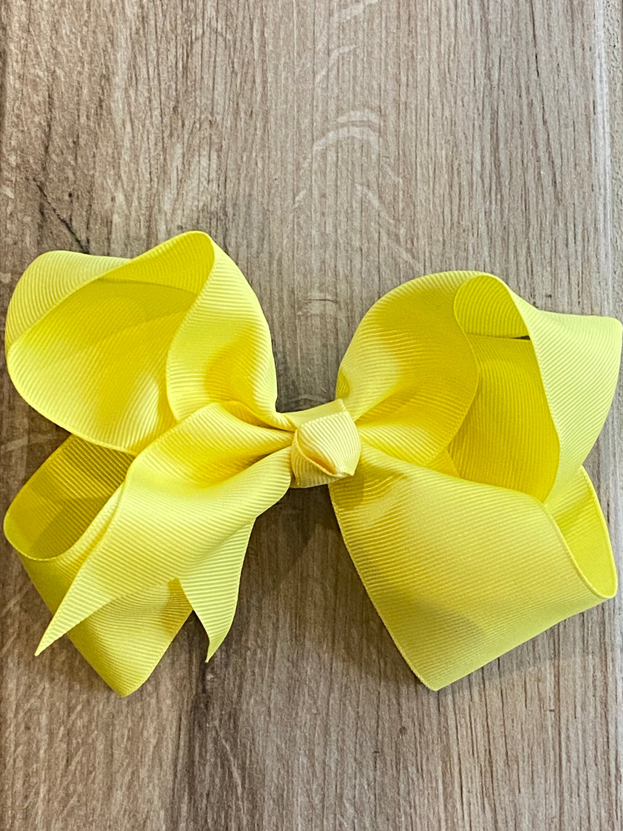 Hair Bow - Light Yellow
