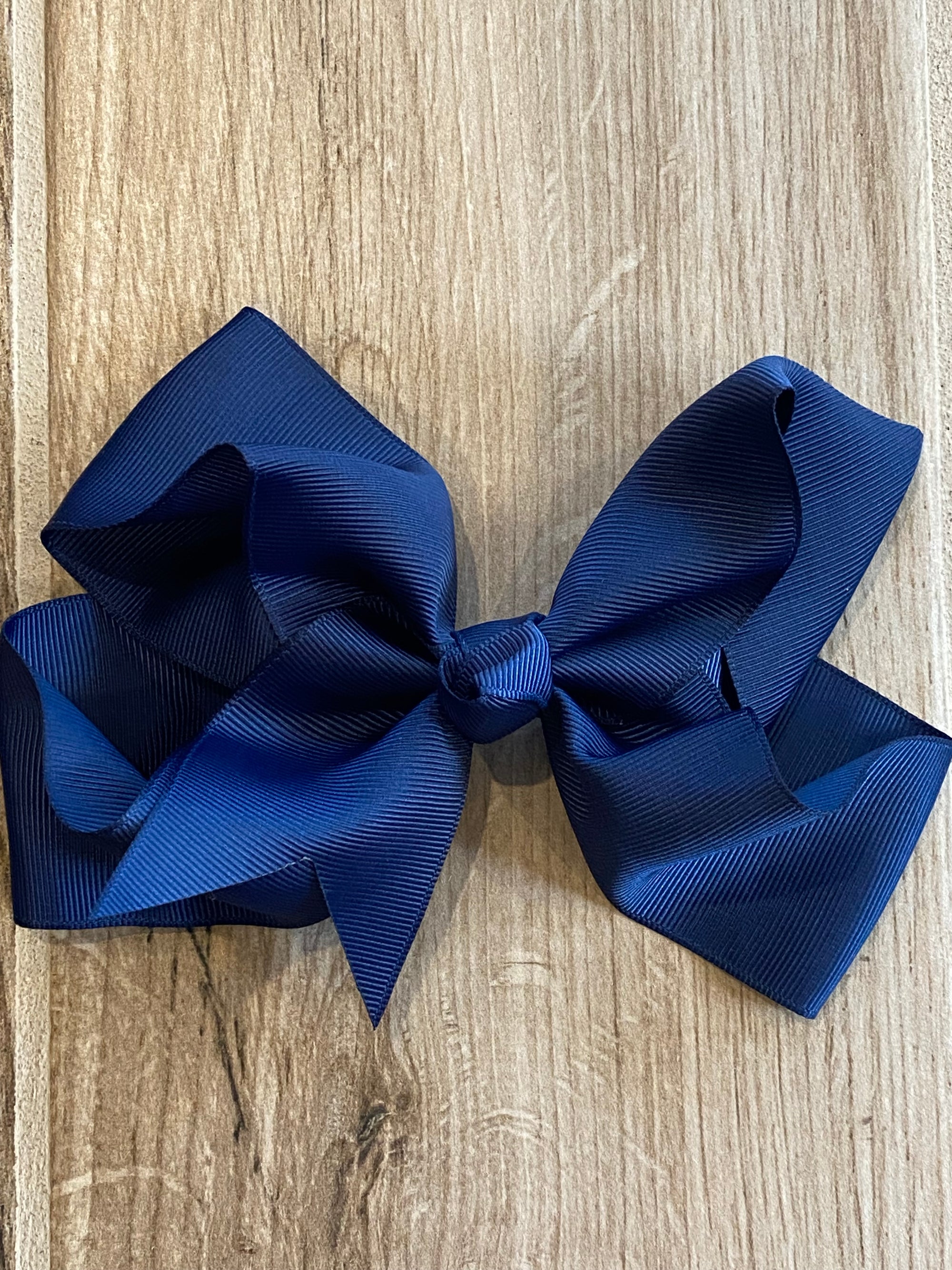 Hair Bow - Navy