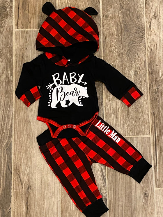 Christmas - Baby Bear Plaid