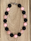 Necklace - Light Pink/Black