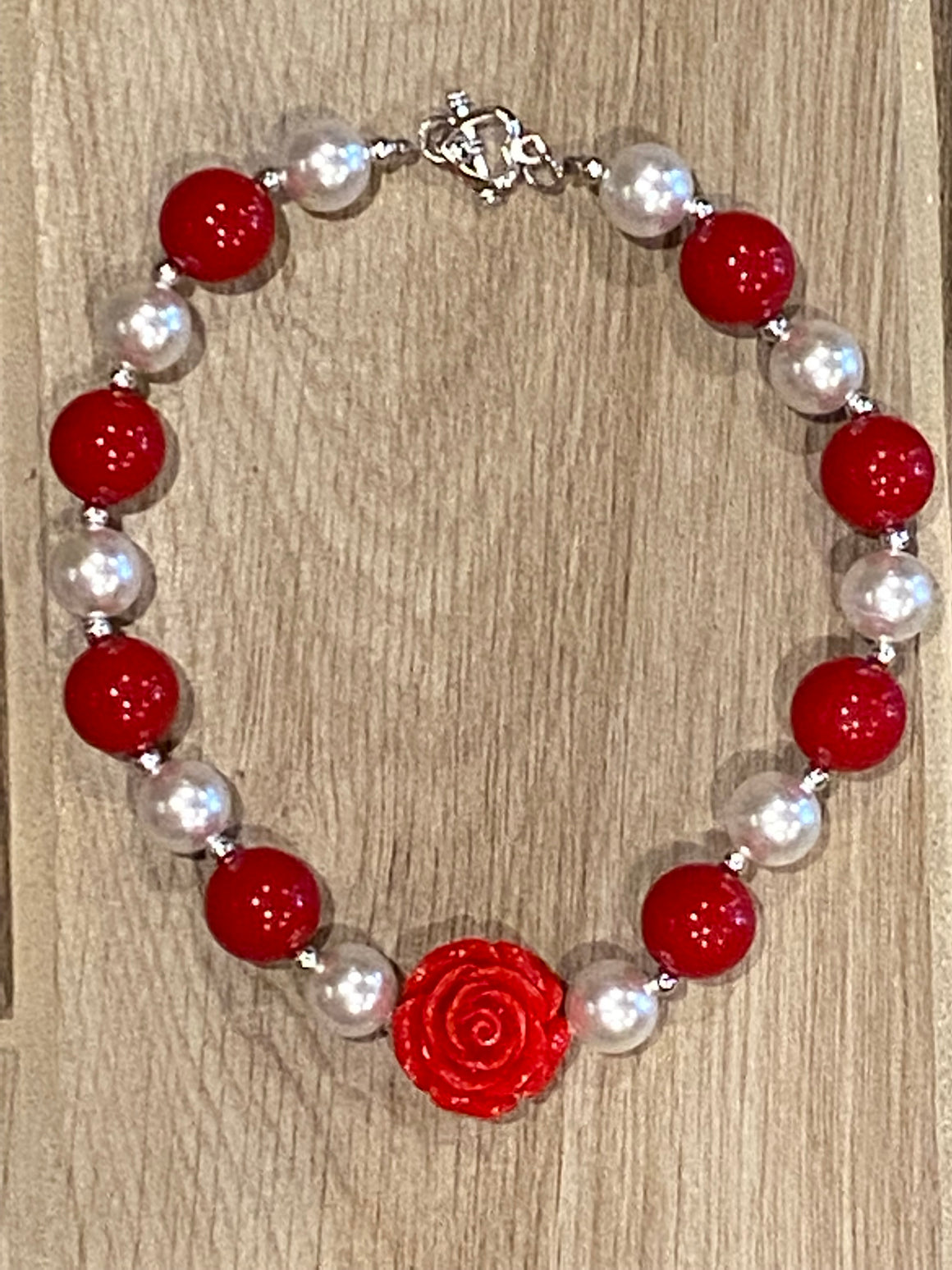Necklace - Red Rose