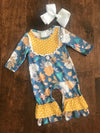Infant - Yellow/Blue Floral