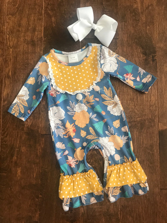 Infant - Yellow/Blue Floral