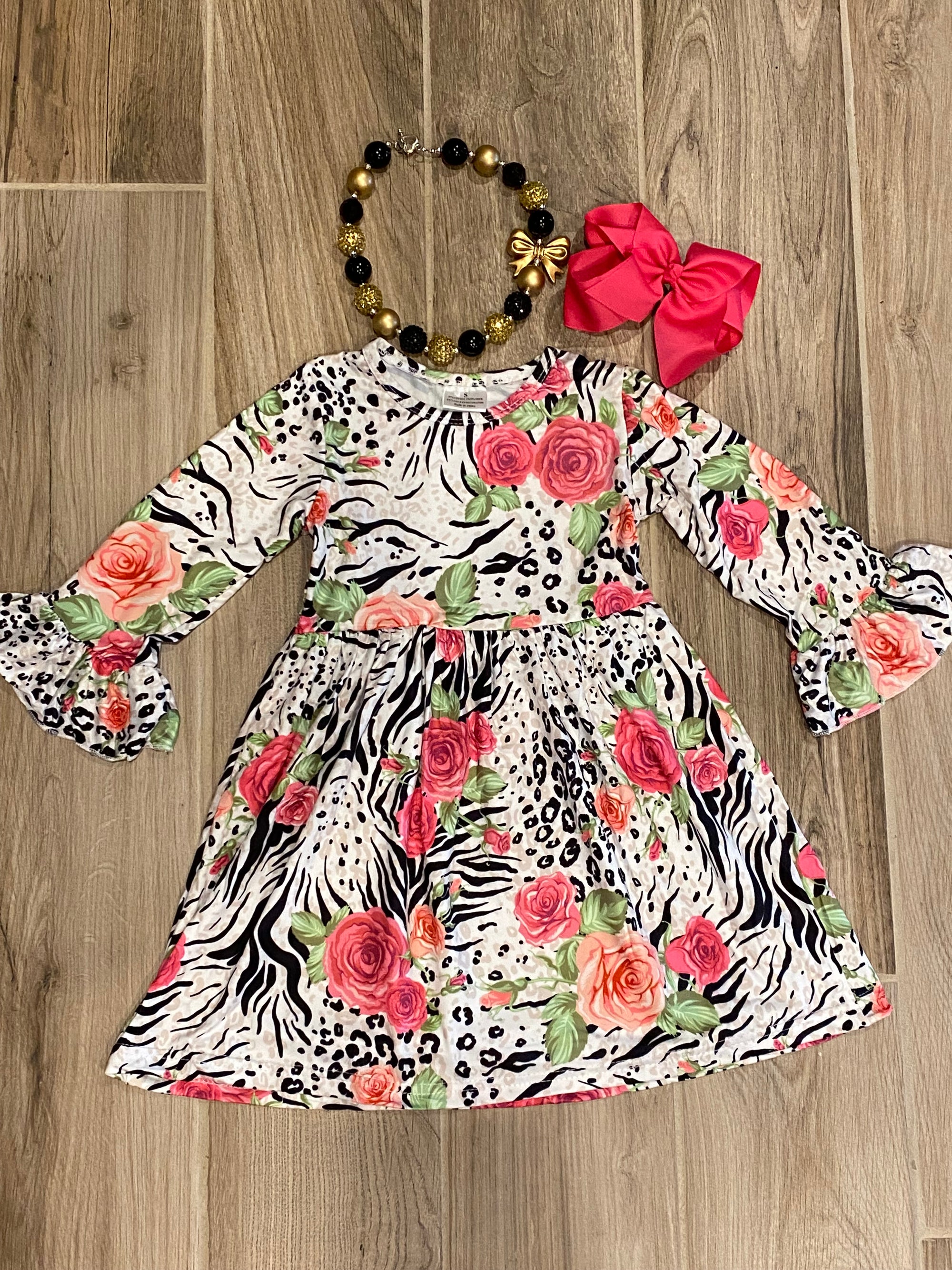 Dress - Zebra Floral