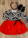 Dress - Black Red Tulle
